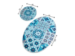 Alfombra de baño Set (2 piezas) Ceramic DJT multicolor