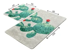 Alfombra de baño Set (2 piezas) Green DJT multicolor