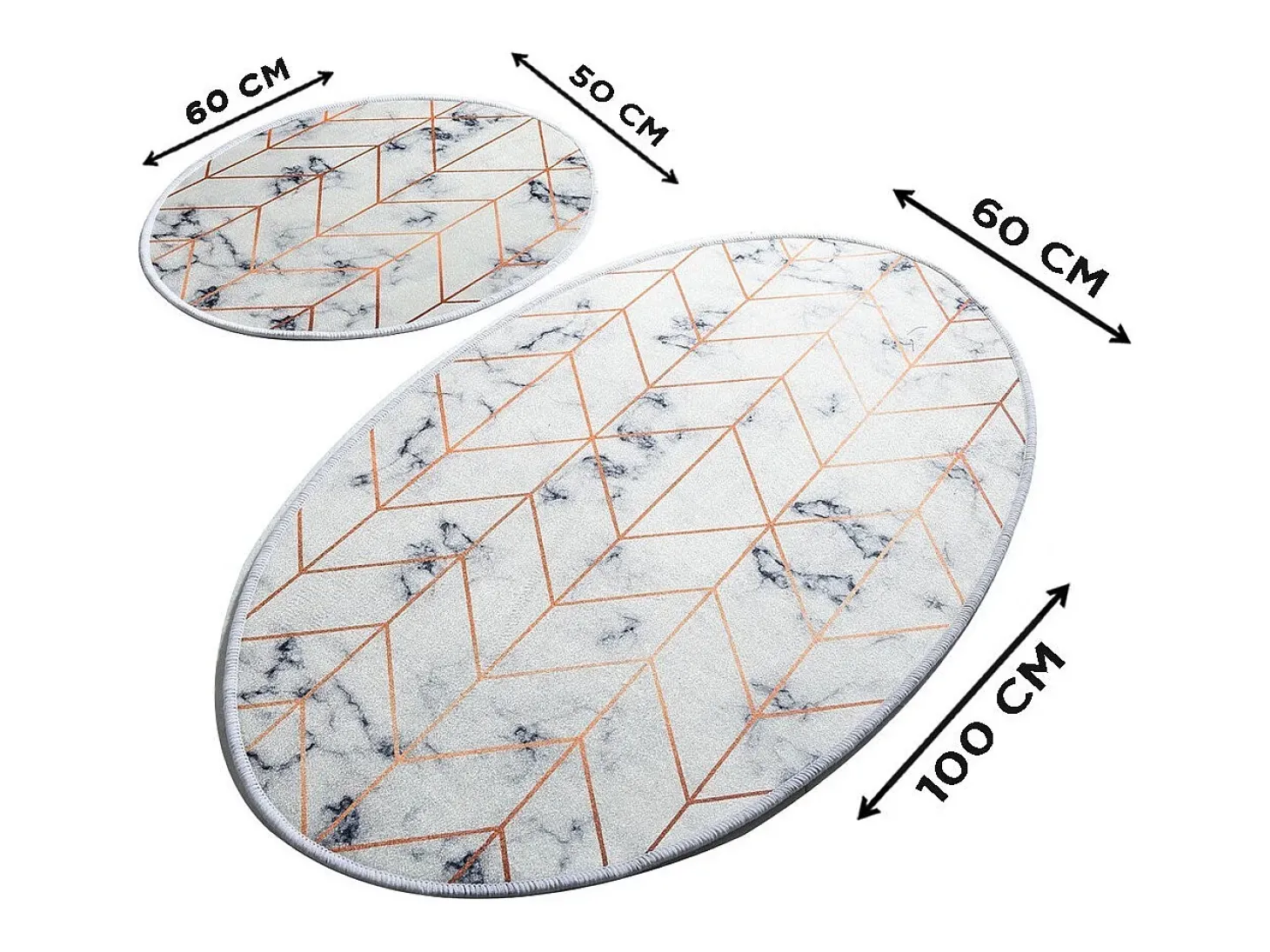 Alfombra de baño Set (2 piezas) Morea DJT multicolor
