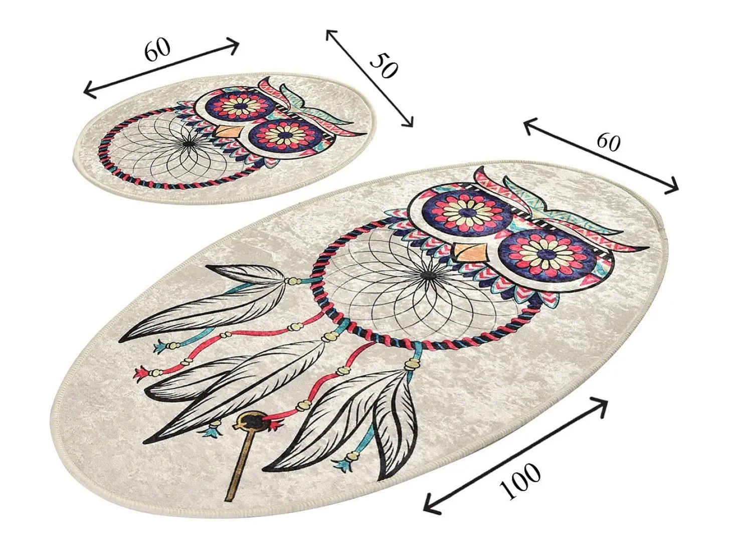 Alfombra de baño Set (2 piezas) Dream multicolor