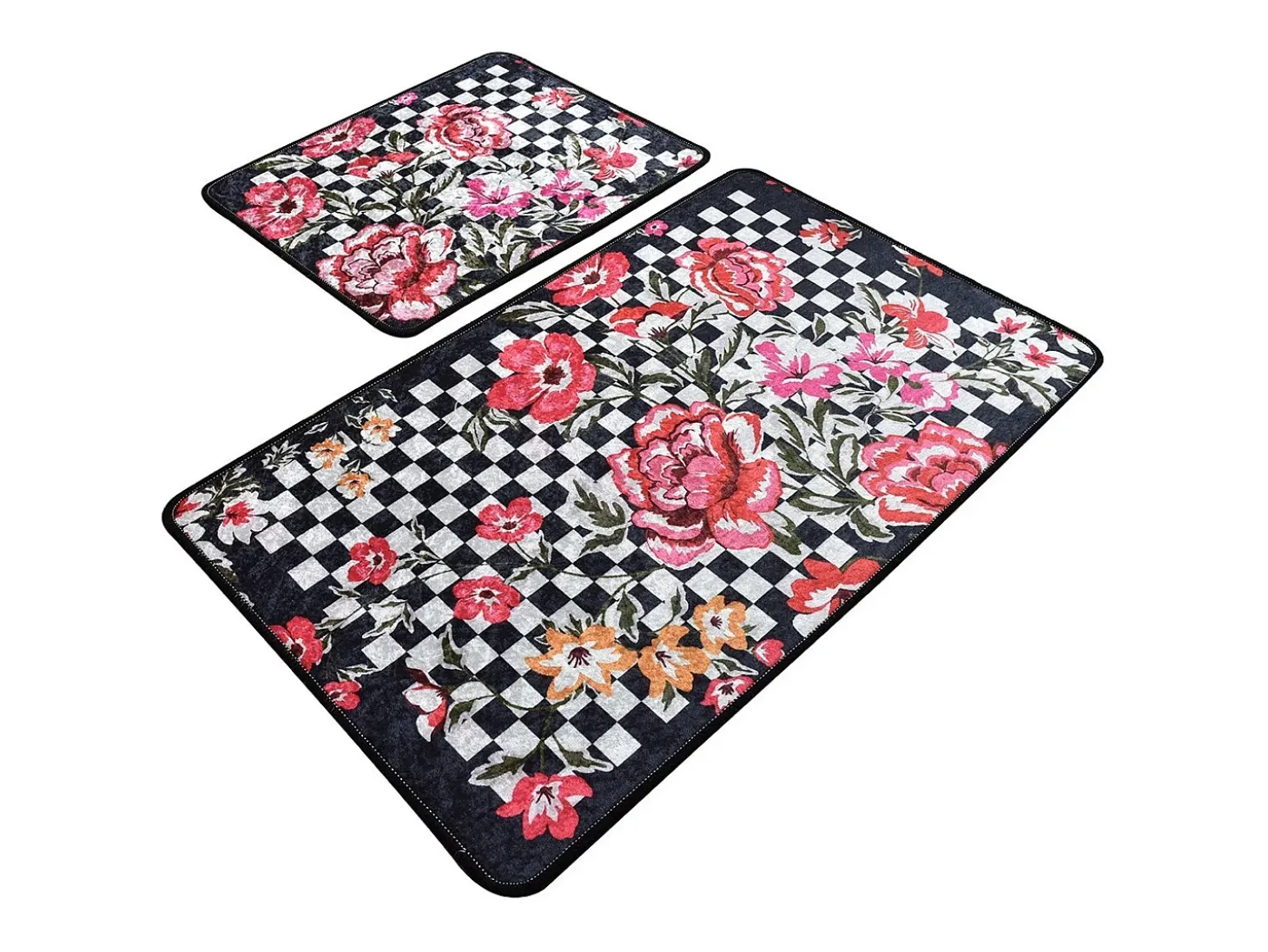 Alfombra de baño Set (2 piezas) Black Rose multicolor