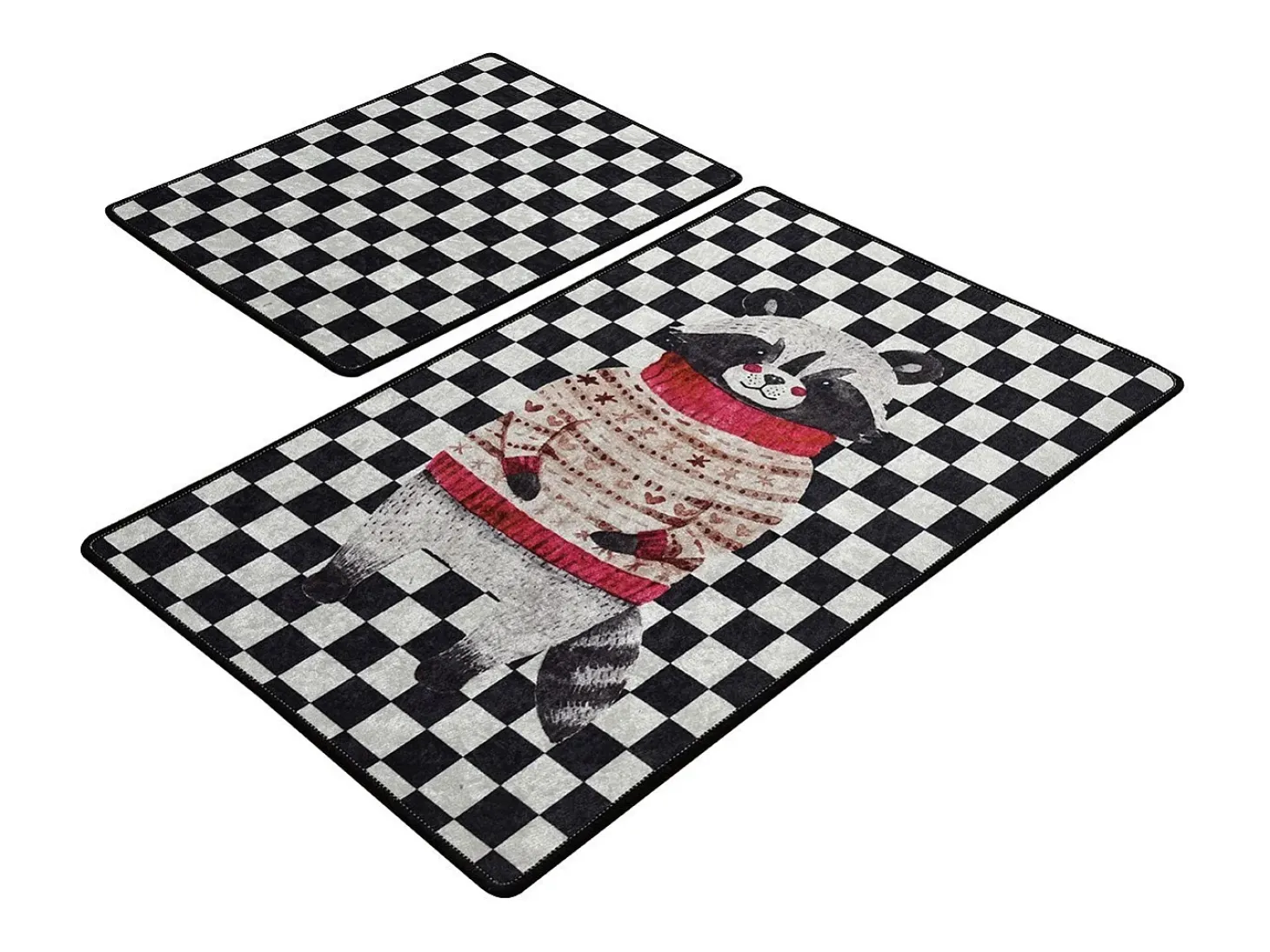 Alfombra de baño Set (2 piezas) Mr. Raccoon multicolor