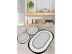 Alfombra de baño Set (3 piezas) Balloch multicolor