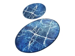 Alfombra de baño Set (2 piezas) Denim multicolor