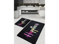 Alfombra de baño Set (2 piezas) Happiness Djt multicolor