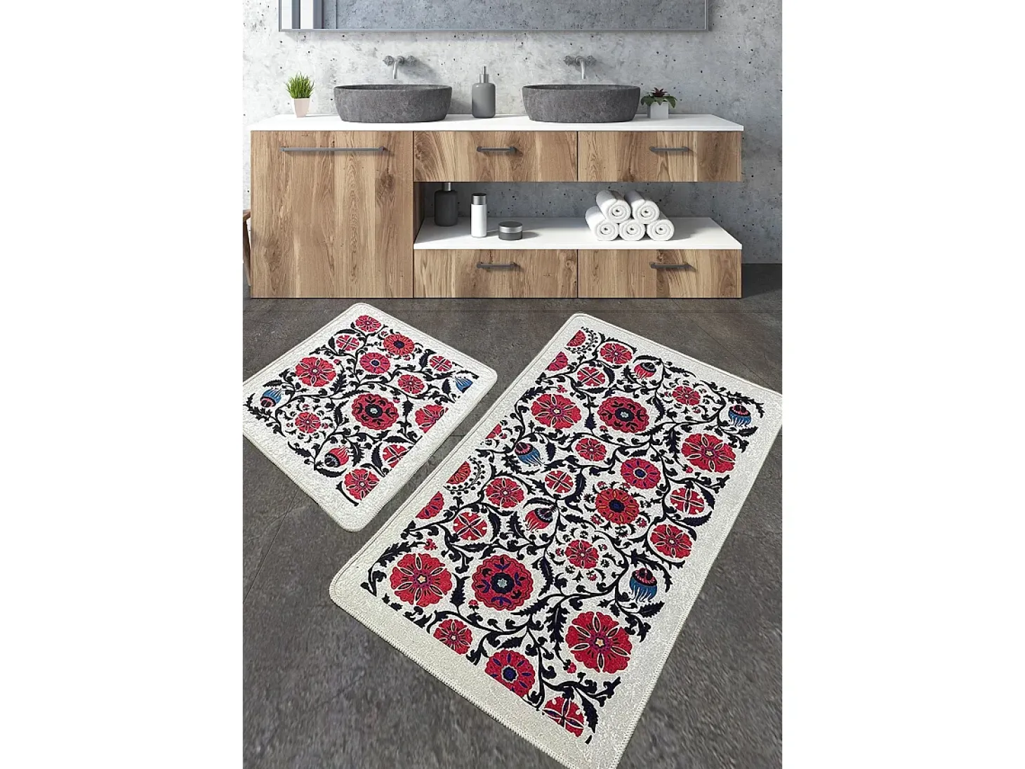 Alfombra de baño Set (2 piezas) Sheffield multicolor