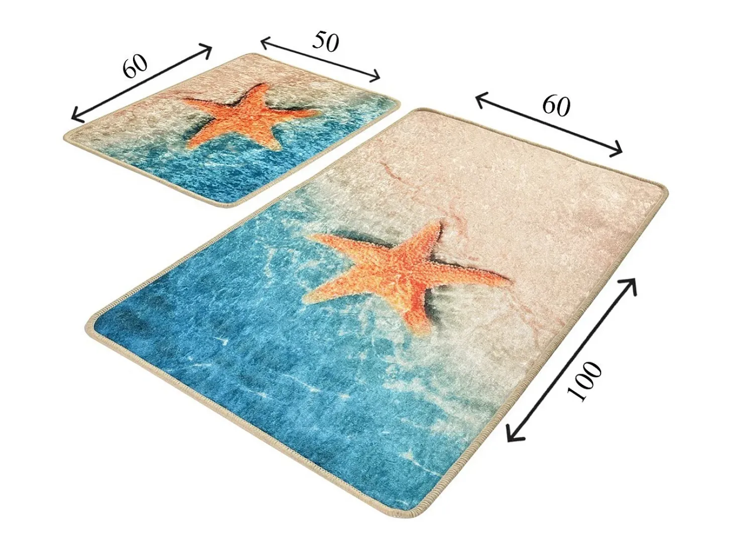 Alfombra de baño Set (2 piezas) Stella multicolor