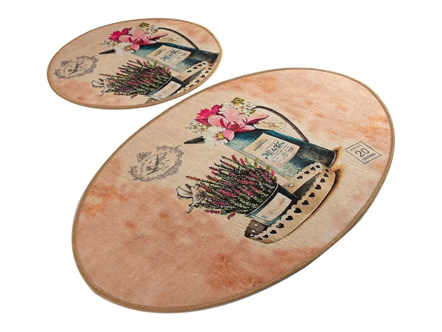 Alfombra de baño Set (2 piezas) Monder DJT multicolor