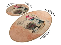 Alfombra de baño Set (2 piezas) Monder DJT multicolor