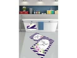 Alfombra de baño Set (2 piezas) Thank You multicolor