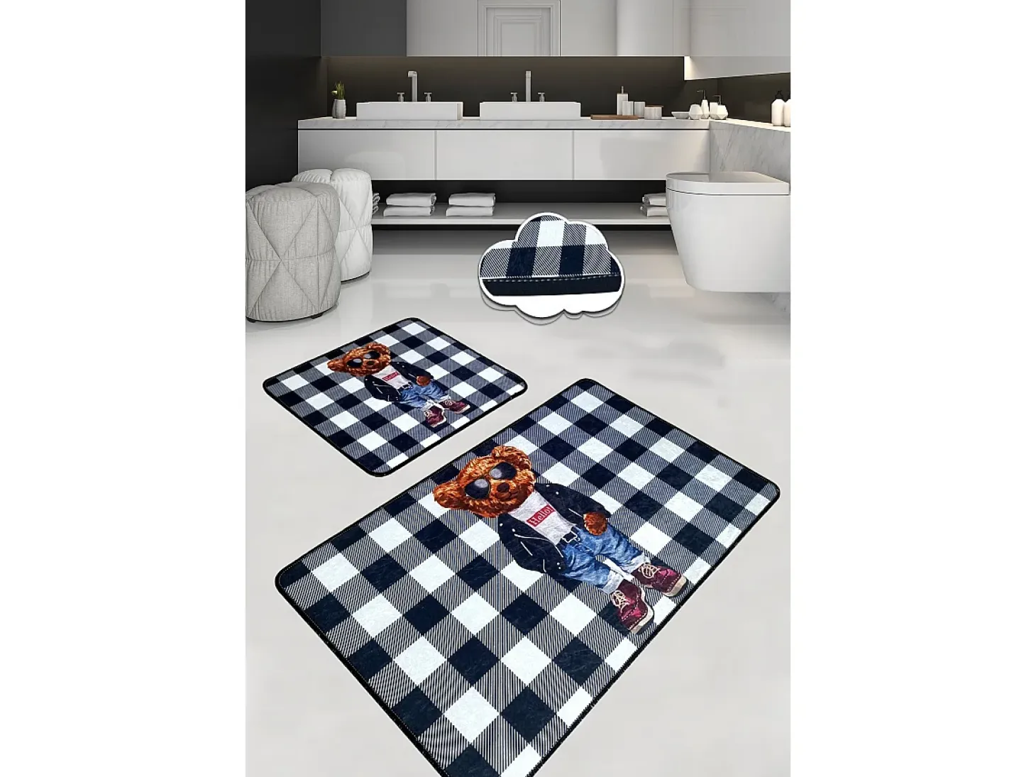 Alfombra de baño Set (2 piezas) Heat multicolor