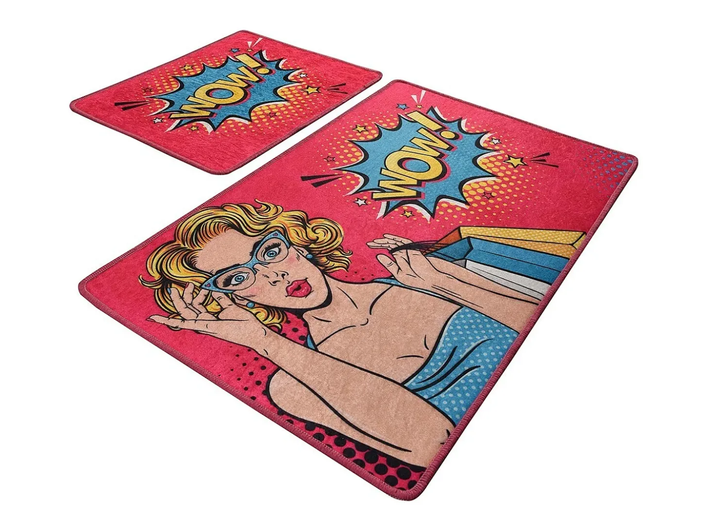 Alfombra de baño Set (2 piezas) Pop Art multicolor