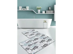Alfombra de baño Set (2 piezas) Aqua Fish DJT multicolor