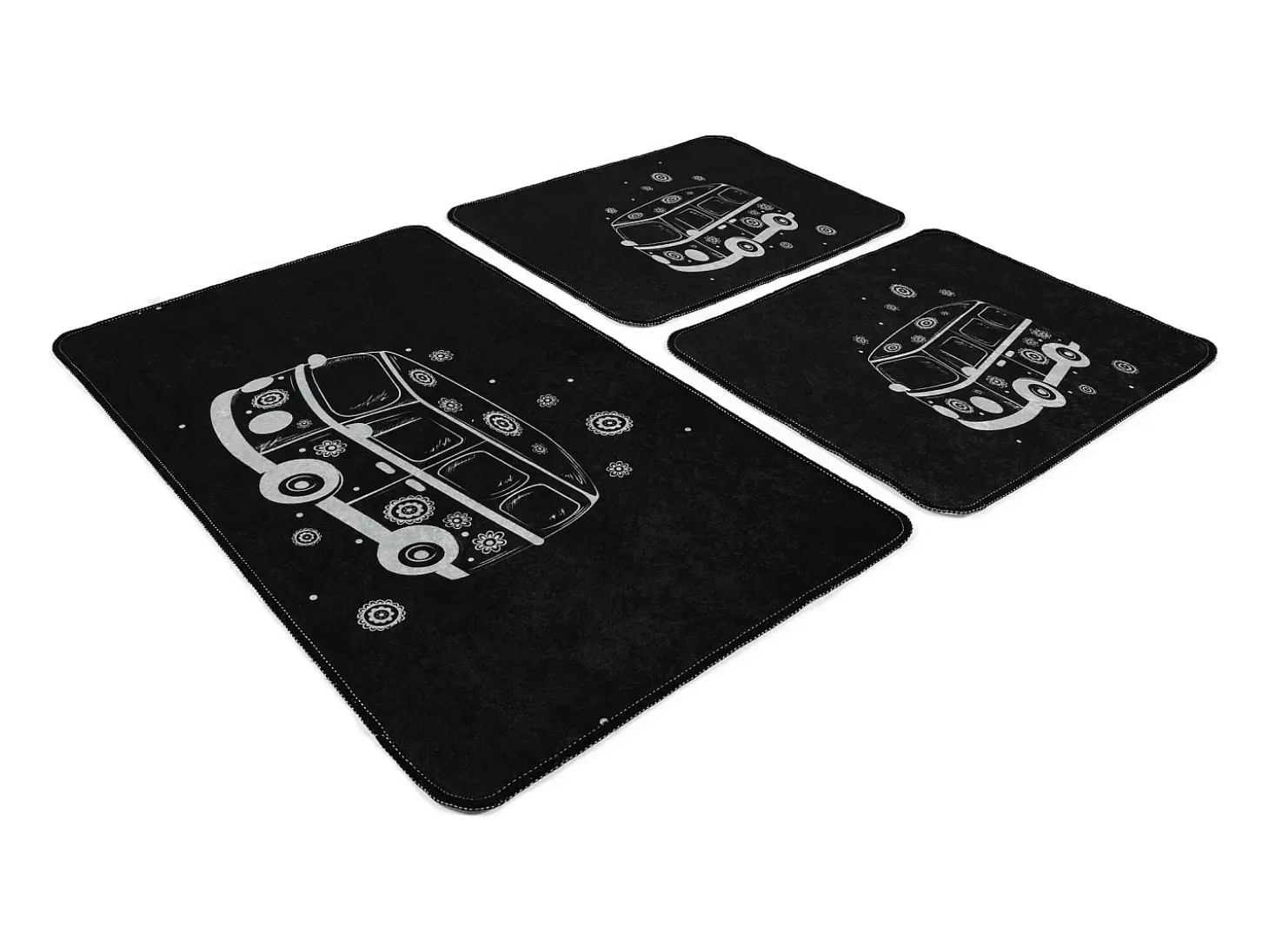 Alfombra de baño Set (3 piezas) Bus multicolor