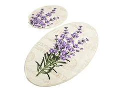 Alfombra de baño Set (2 piezas) Lavender DJT multicolor