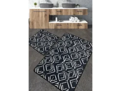Alfombra de baño Set (2 piezas) Cenero multicolor