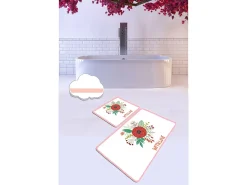 Alfombra de baño Set (2 piezas) With Love multicolor
