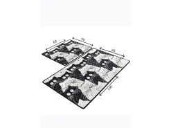 Alfombra de baño Set (2 piezas) White Cats multicolor