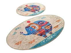 Alfombra de baño Set (2 piezas) Etnic multicolor