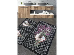Alfombra de baño Set (3 piezas) Levan multicolor
