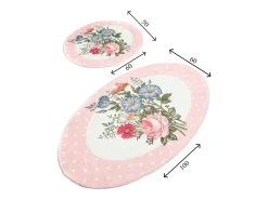 Alfombra de baño Set (2 piezas) Coco DJT multicolor