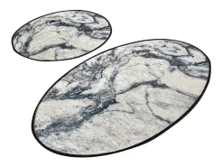 Alfombra de baño Set (2 piezas) Mermer multicolor
