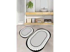Alfombra de baño Set (2 piezas) Balloch multicolor
