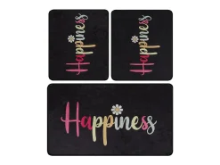Alfombra de baño Set (3 piezas) Happiness Djt multicolor