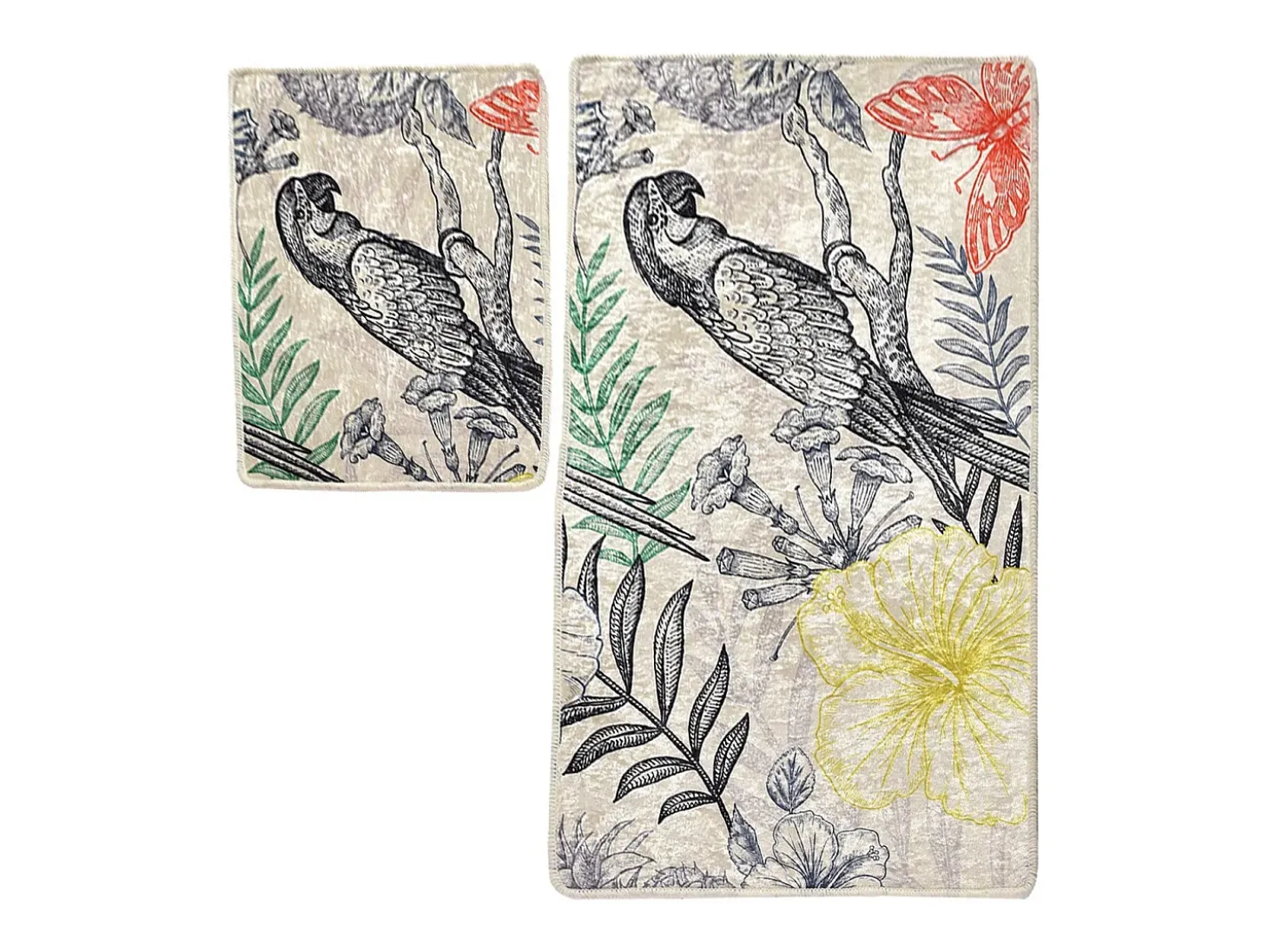 Alfombra de baño Set (2 piezas) Parrot multicolor