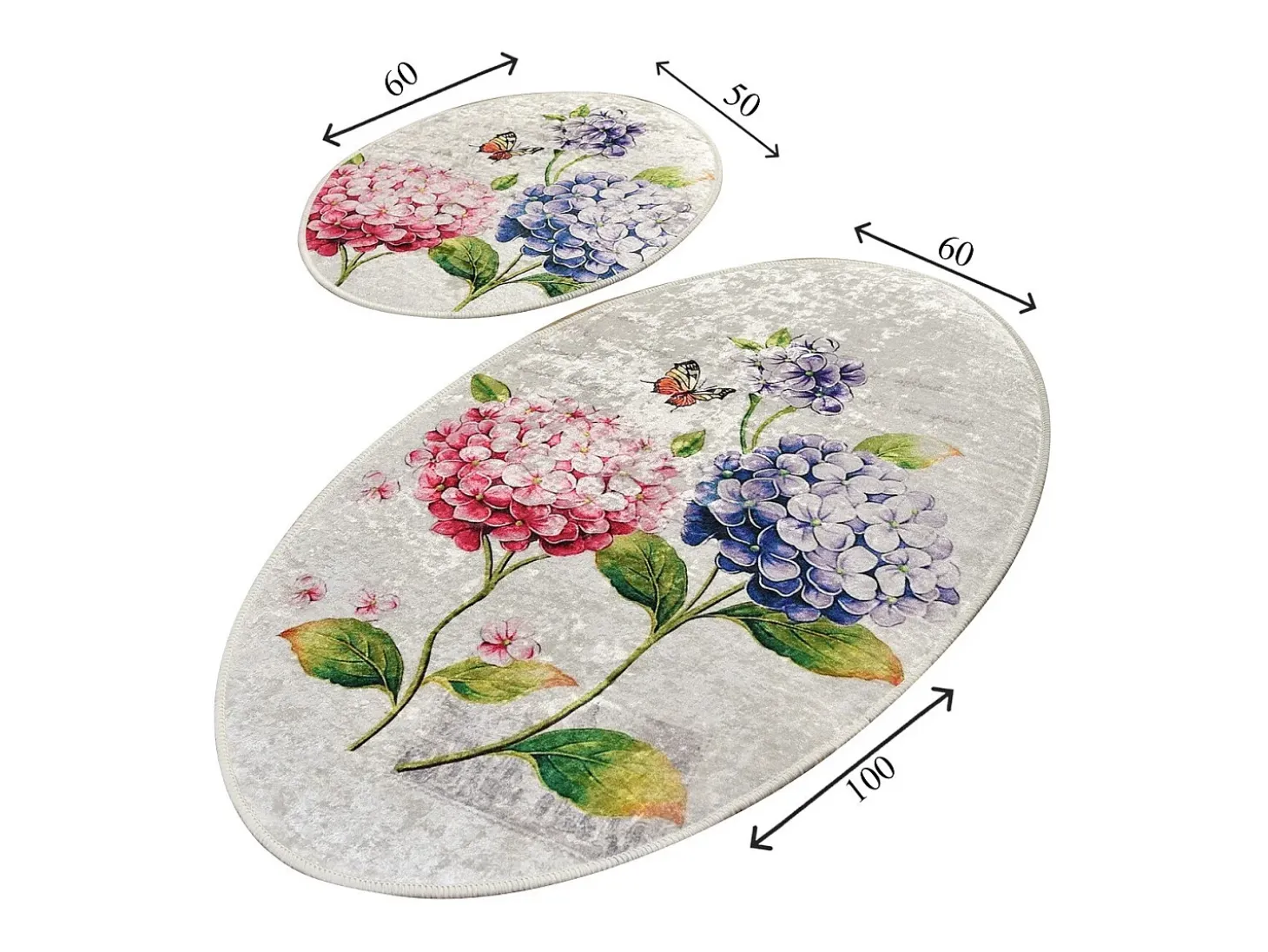 Alfombra de baño Set (2 piezas) Ortanca multicolor