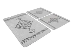 Alfombra de baño Set (3 piezas) Tatiana multicolor
