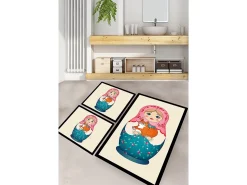 Alfombra de baño Set (3 piezas) Tumbler multicolor
