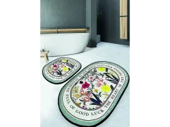 Alfombra de baño Set (2 piezas) Wholove multicolor