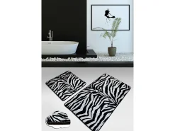 Alfombra de baño Set (2 piezas) Strıped multicolor