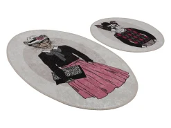 Alfombra de baño Set (2 piezas) Dude DJT multicolor