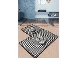 Alfombra de baño Set (2 piezas) Kareli Kelebek multicolor