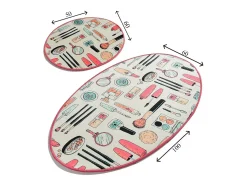 Alfombra de baño Set (2 piezas) Make Up DJT multicolor