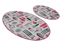 Alfombra de baño Set (2 piezas) Make Up DJT multicolor