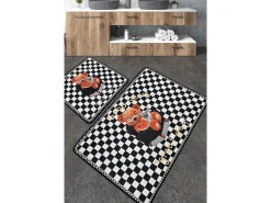 Alfombra de baño Set (2 piezas) Newspaper multicolor