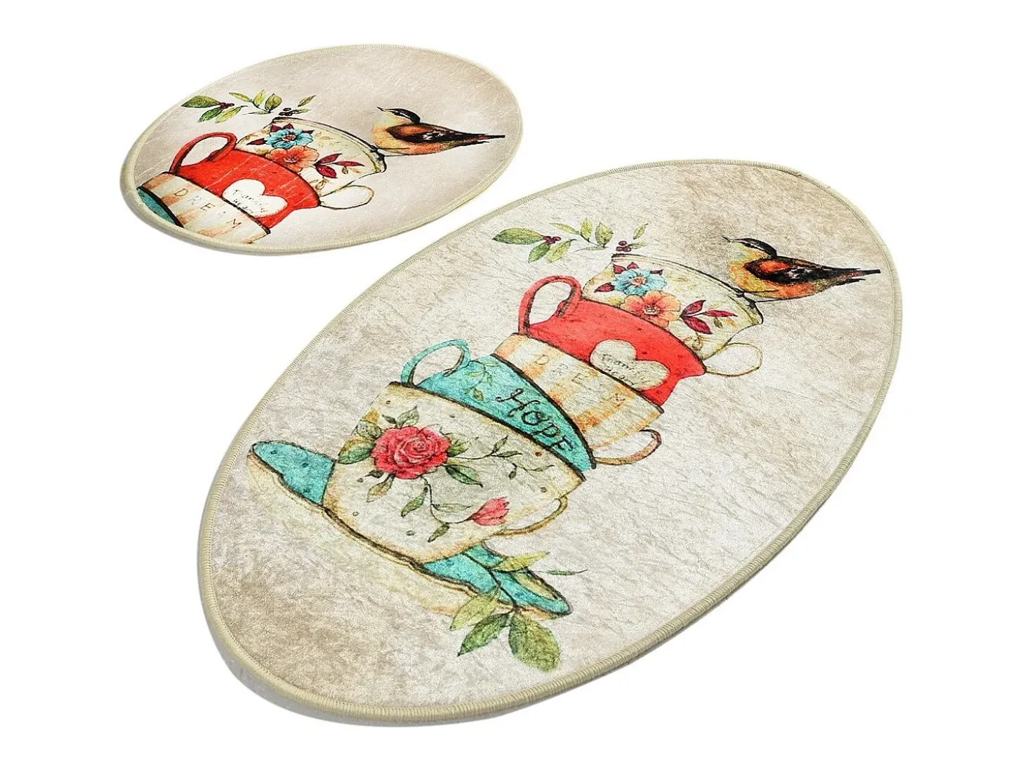 Alfombra de baño Set (2 piezas) Fincan DJT multicolor