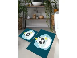 Alfombra de baño Set (2 piezas) Panda In The Water multicolor