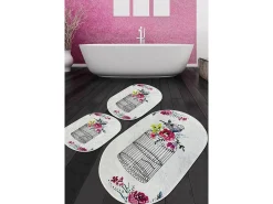 Alfombra de baño Set (3 piezas) Cage Djt multicolor