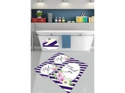 Alfombra de baño Set (3 piezas) Thank You multicolor