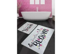 Alfombra de baño Set (2 piezas) Bloom Djt multicolor
