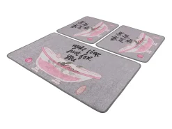 Alfombra de baño Set (3 piezas) Make Time Djt multicolor
