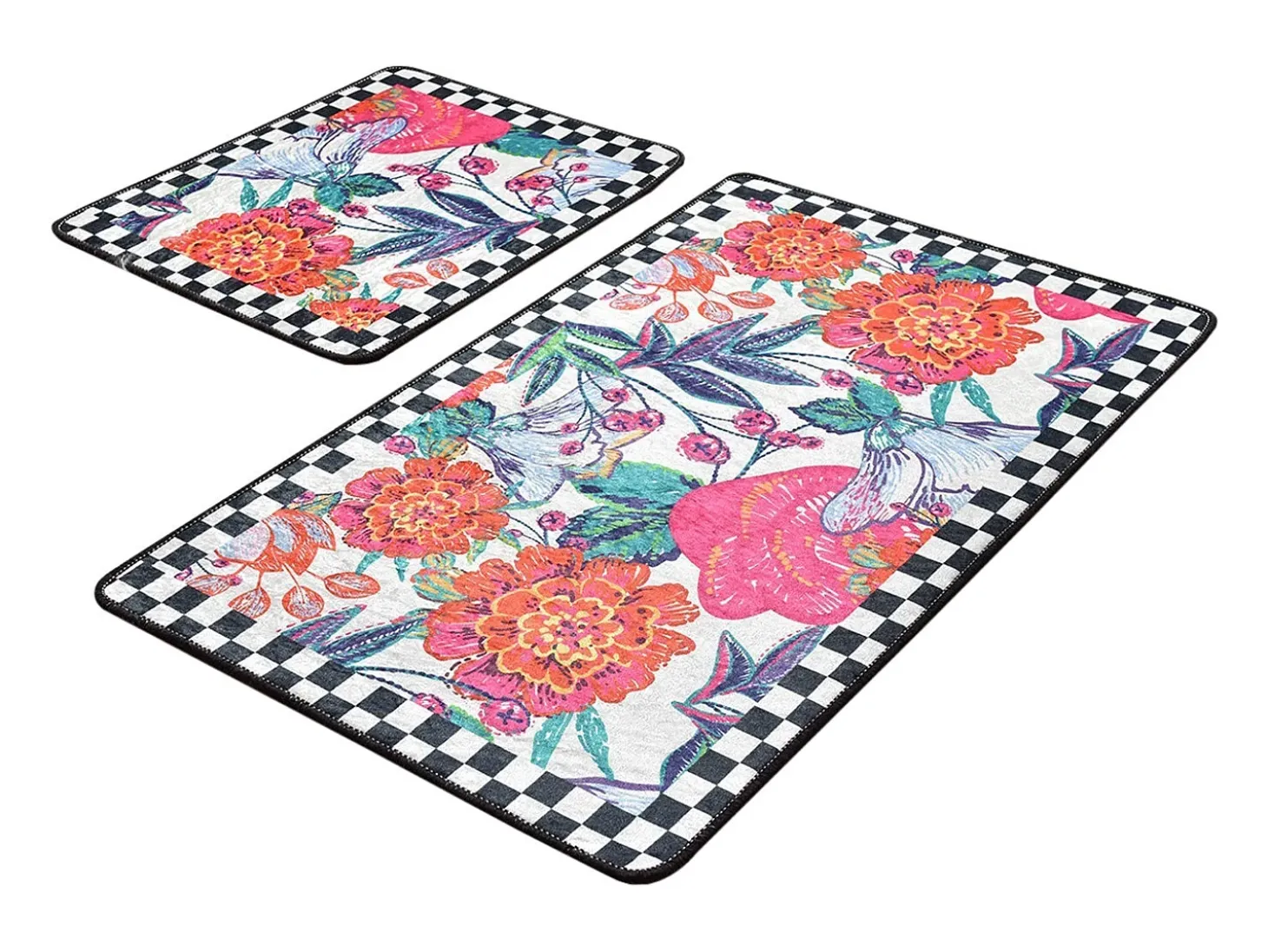 Alfombra de baño Set (2 piezas) Flori multicolor