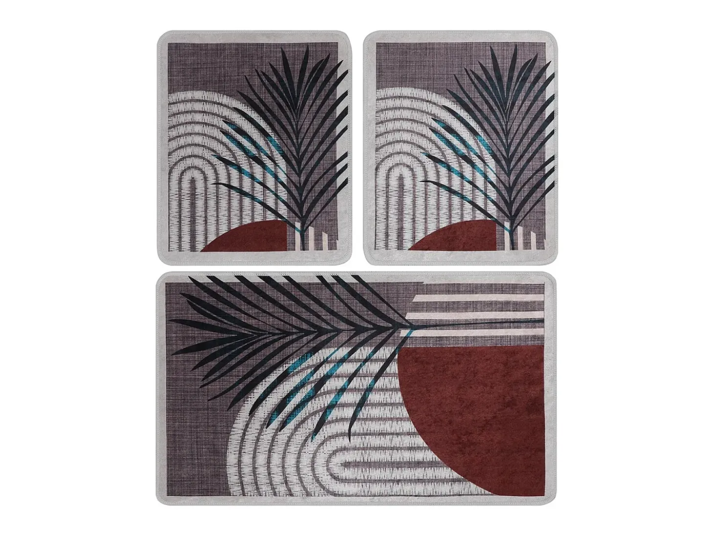 Alfombra de baño Set (3 piezas) Morillo multicolor