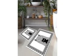 Alfombra de baño Set (2 piezas) Mom Cat multicolor