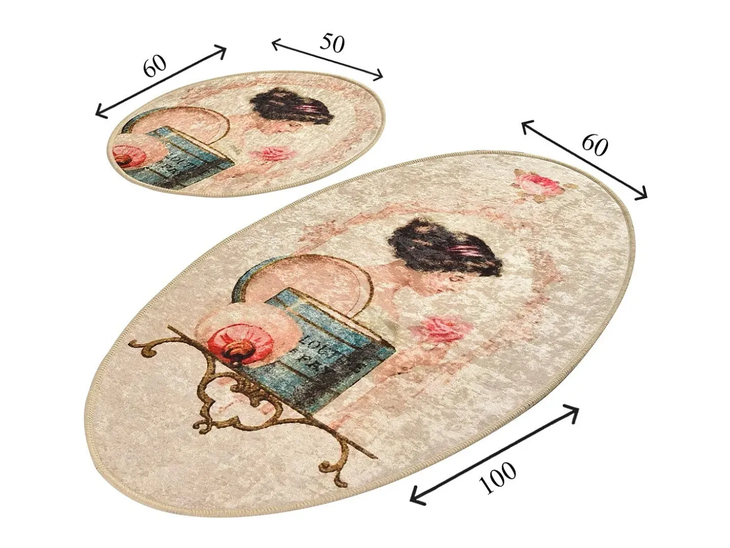 Alfombra de baño Set (2 piezas) Glare multicolor