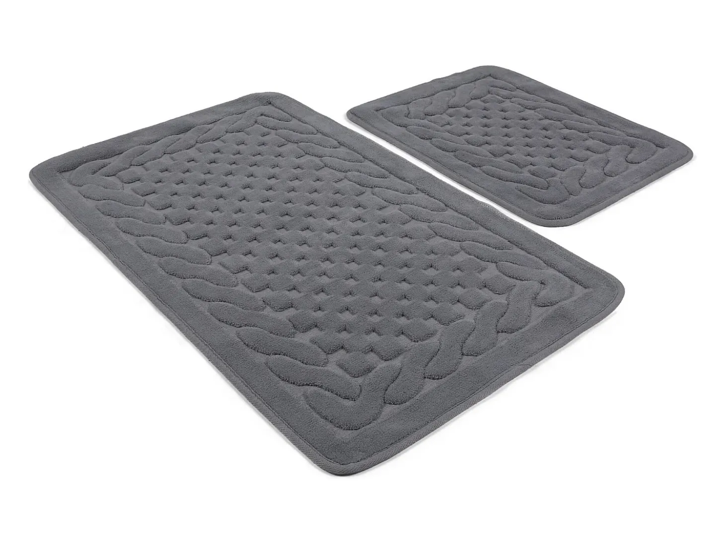 Alfombra de baño Set (2 piezas) Bambi Cotton gris